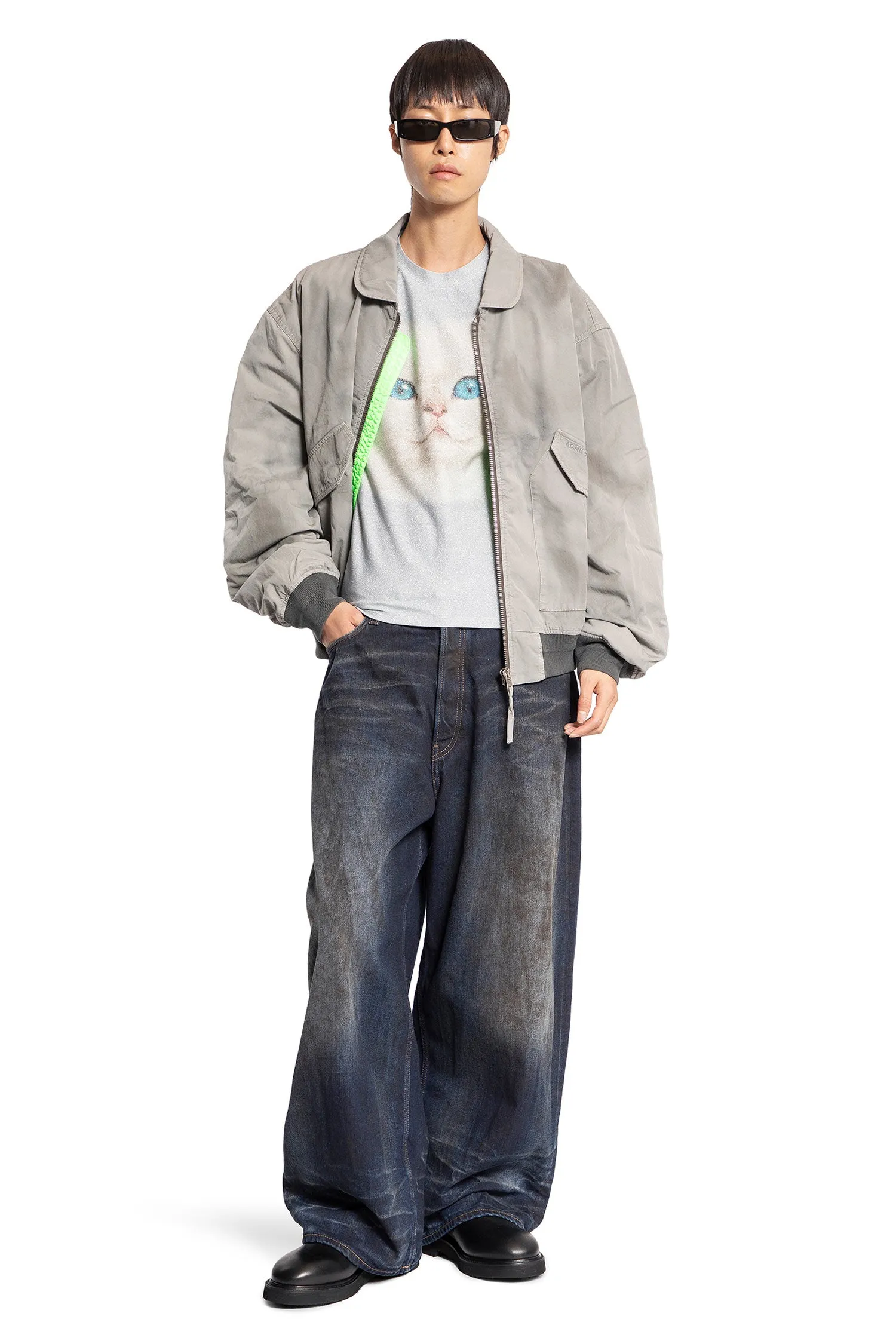 ACNE STUDIOS MAN BLUE T-SHIRTS & TANK TOPS