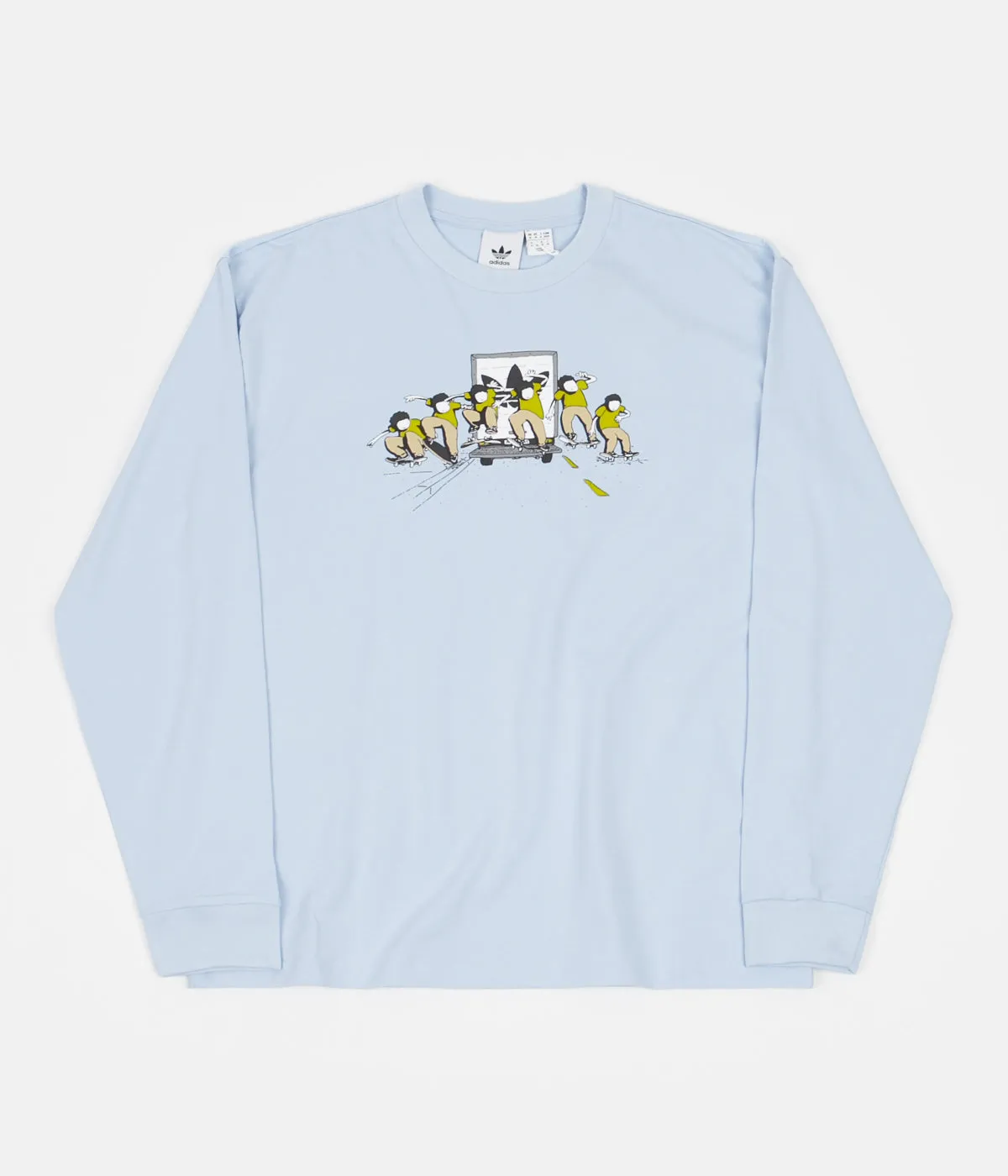 Adidas Henry Jones Truck Long Sleeve T-Shirt - Clear Sky