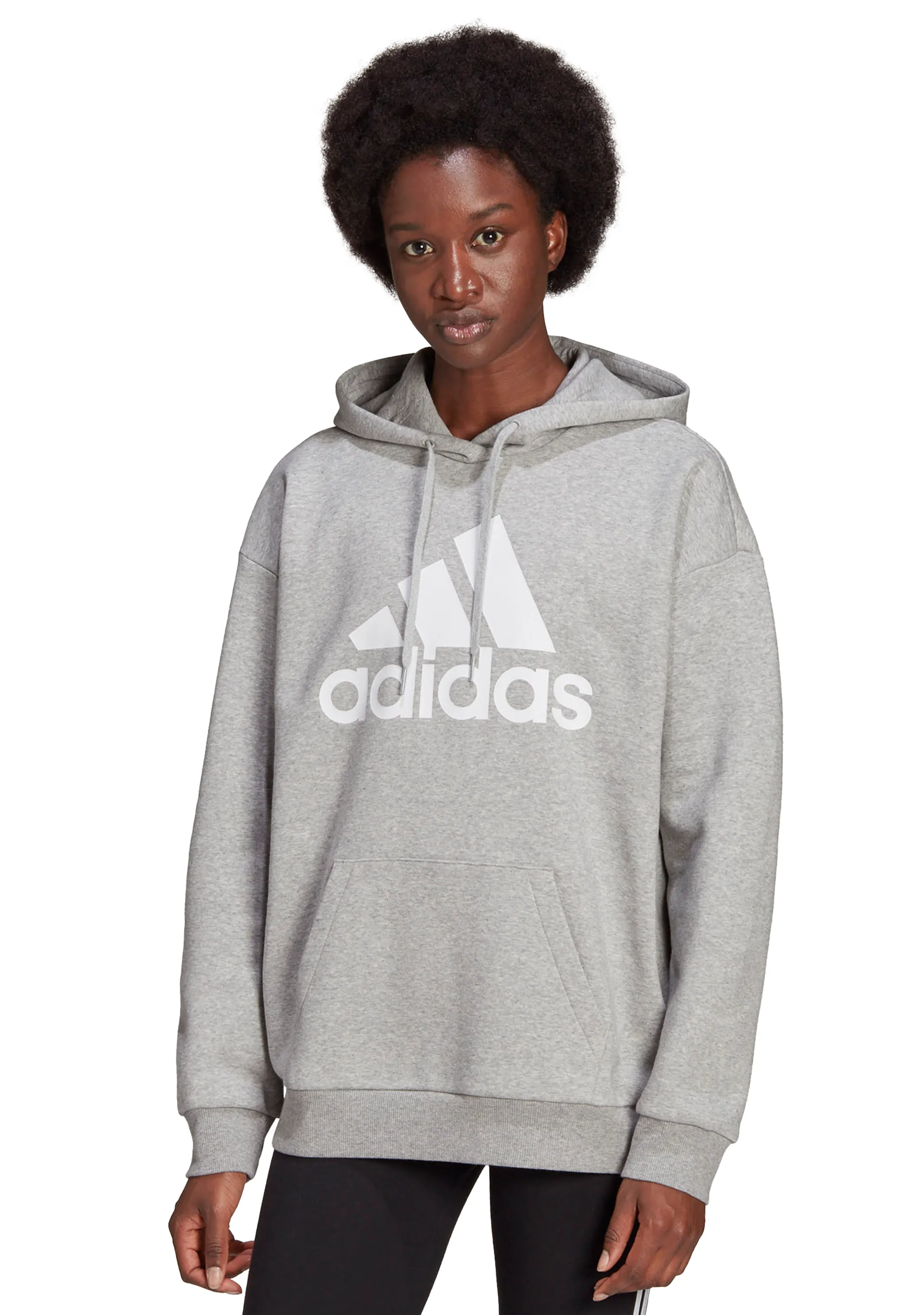 Adidas Womens Essential Boyfriend Logo Hoodie <BR> HD1748