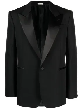 ALEXANDER MCQUEEN Classic Single-Breasted Wool Jacket for Men - FW23 Collection