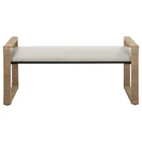 Areca - Coastal Rattan Bench