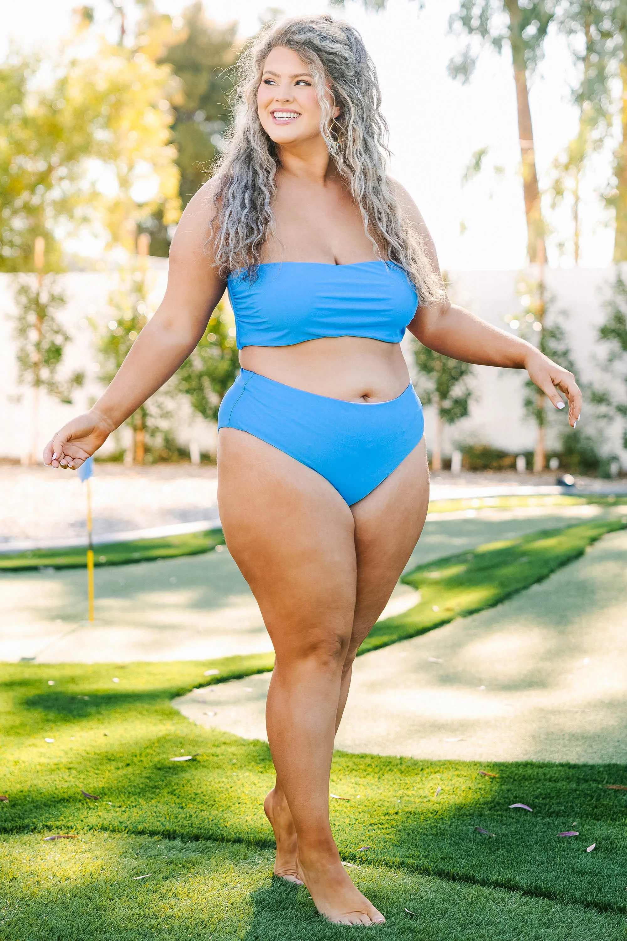Beach Boo Swim Top, Blue