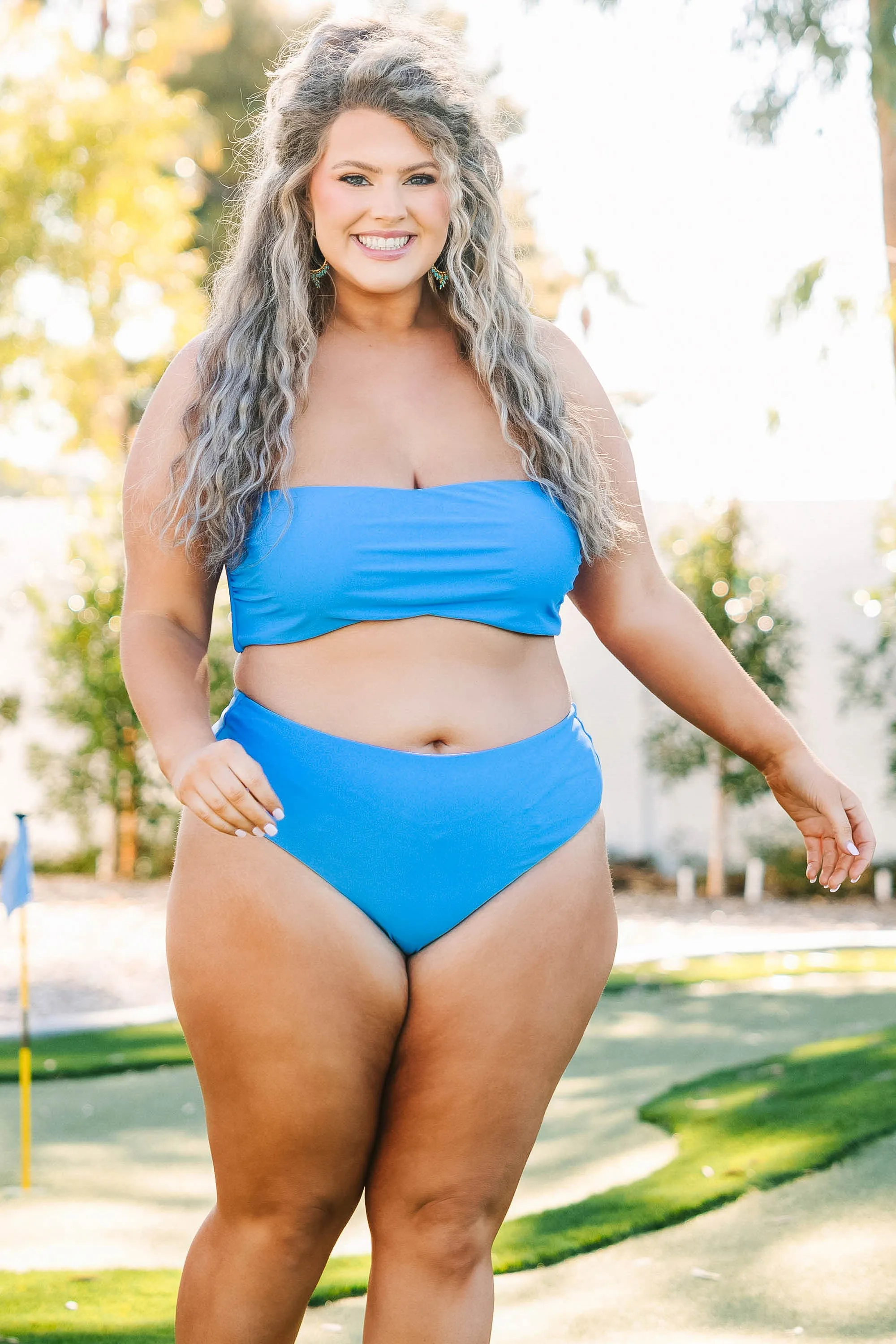 Beach Boo Swim Top, Blue