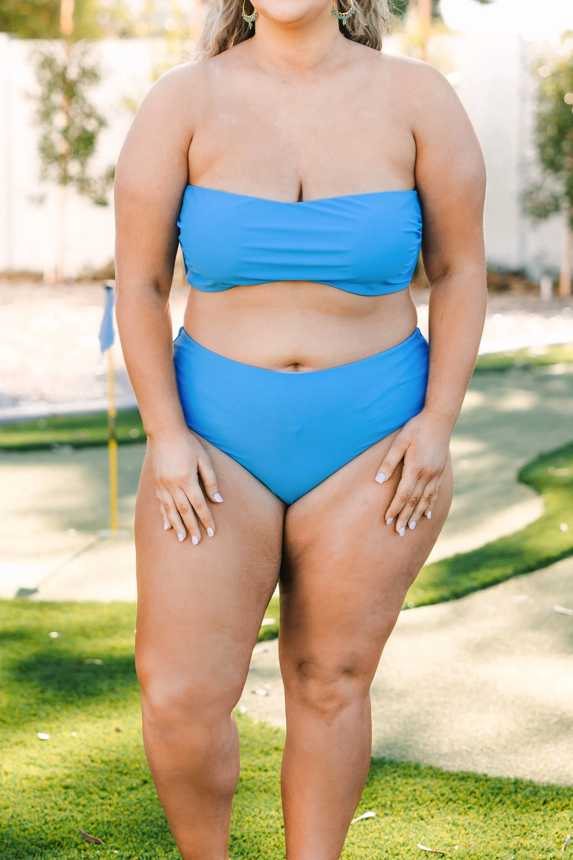 Beach Boo Swim Top, Blue