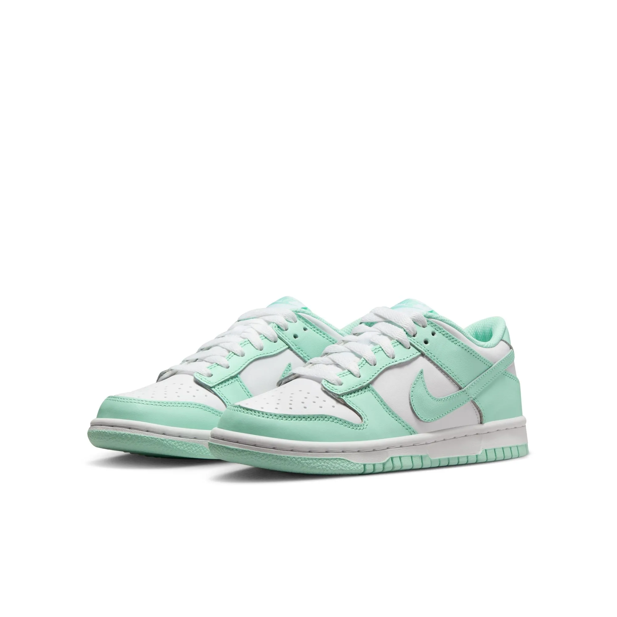 Big Kid's Nike Dunk Low - WHITE/MINT FOAM
