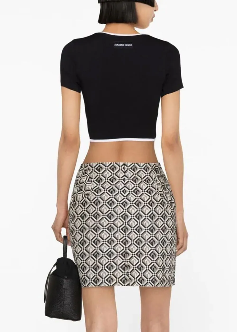 Black Cropped T-Shirt