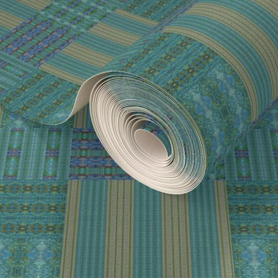 Bluegreen Collection No. 9 Grasscloth Wallpaper
