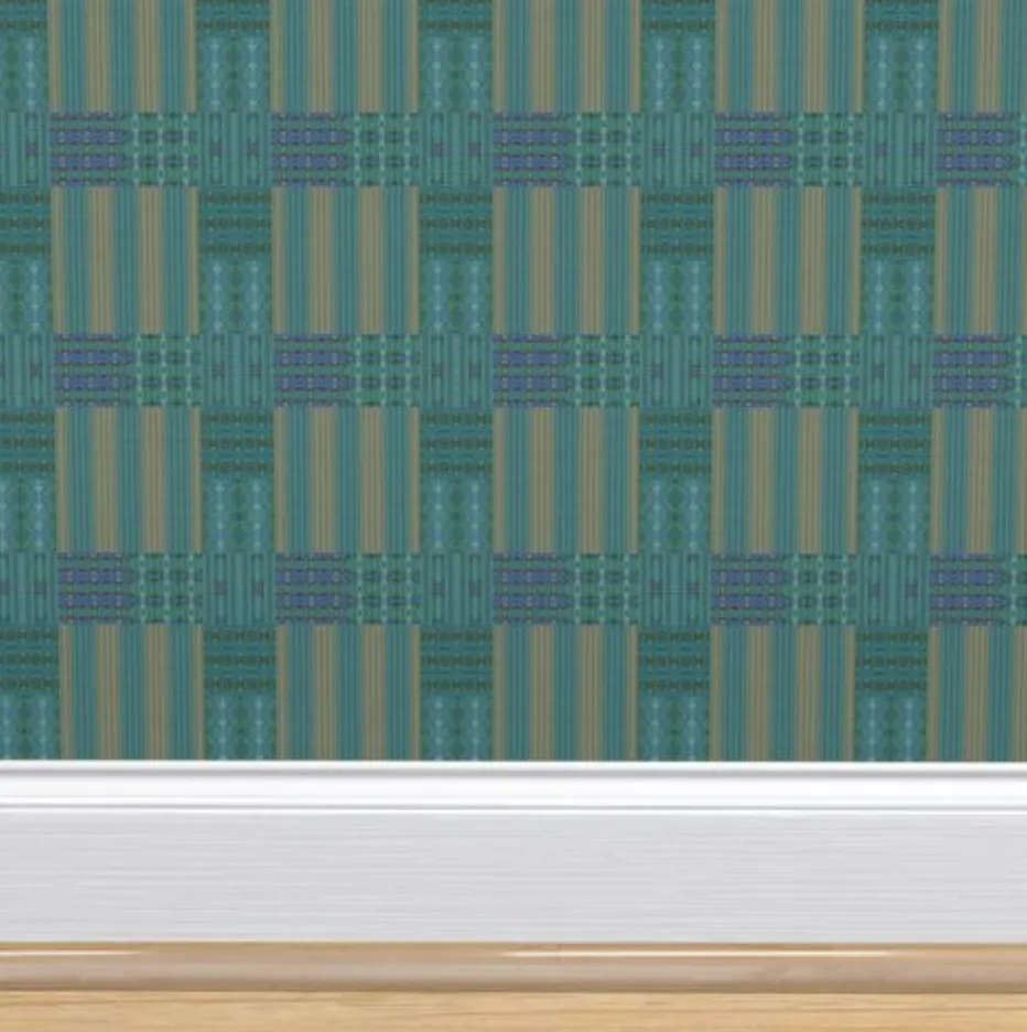 Bluegreen Collection No. 9 Grasscloth Wallpaper