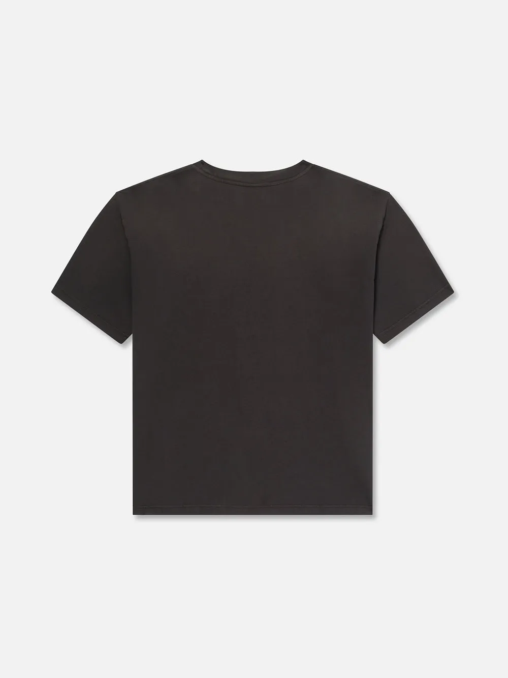 Boxy Vintage Print Tee -- Washed Black