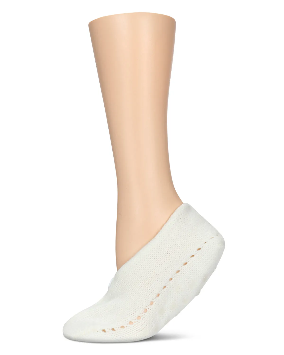 Button Weave Low-Cut Lounge Sock
