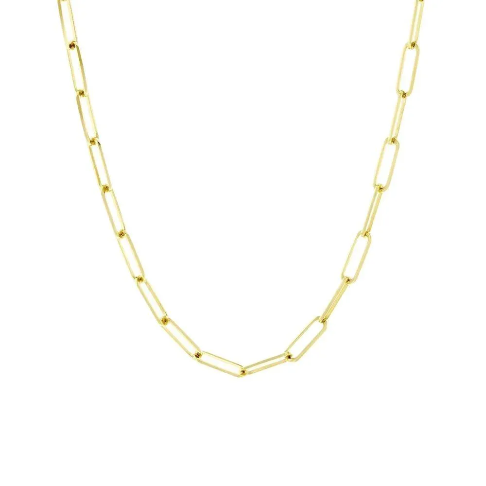 Cameron Paperclip Link Chain Necklace