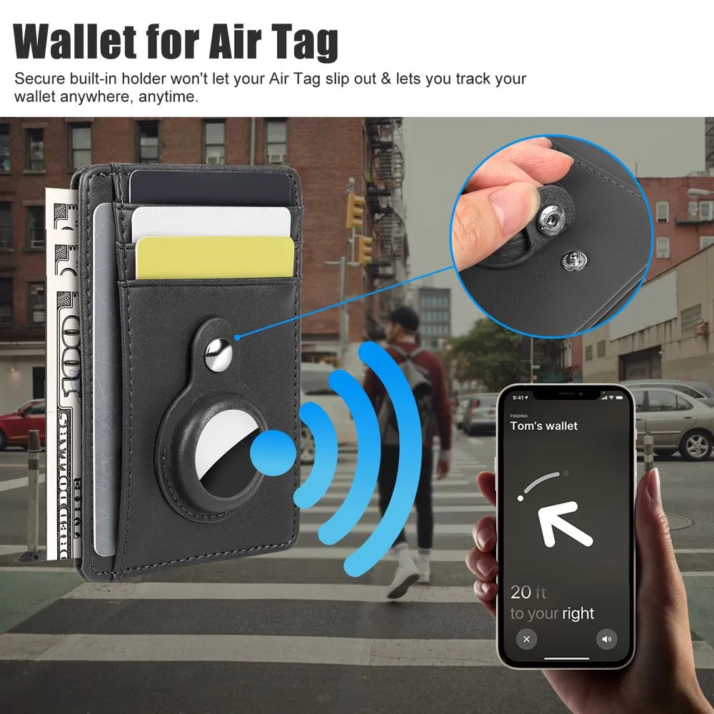 Credit Card Holder Wallet Fit for Airtag