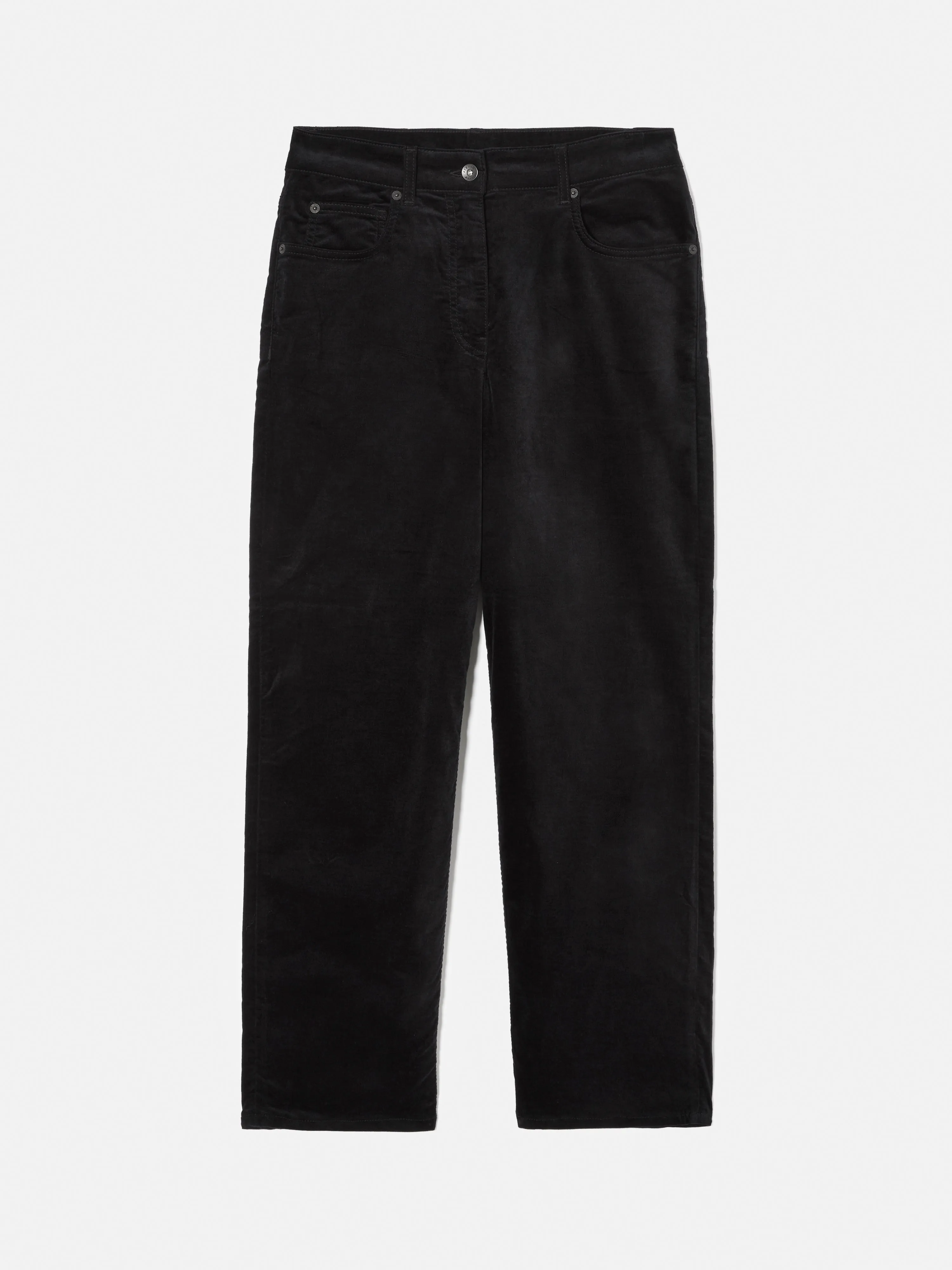 Delmont Velvet Tapered Jean | Black