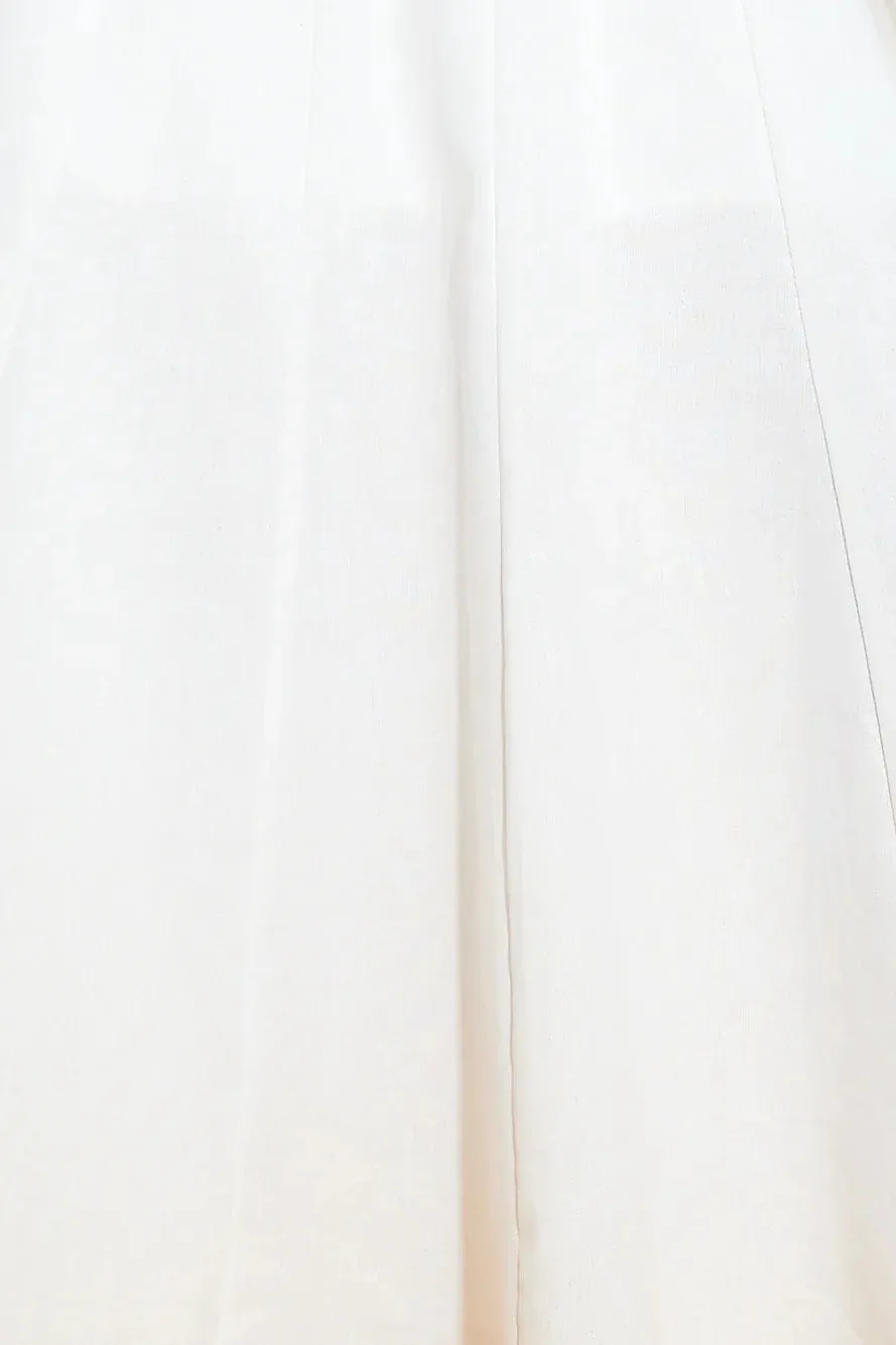 Dusk Soiree Midi Dress White