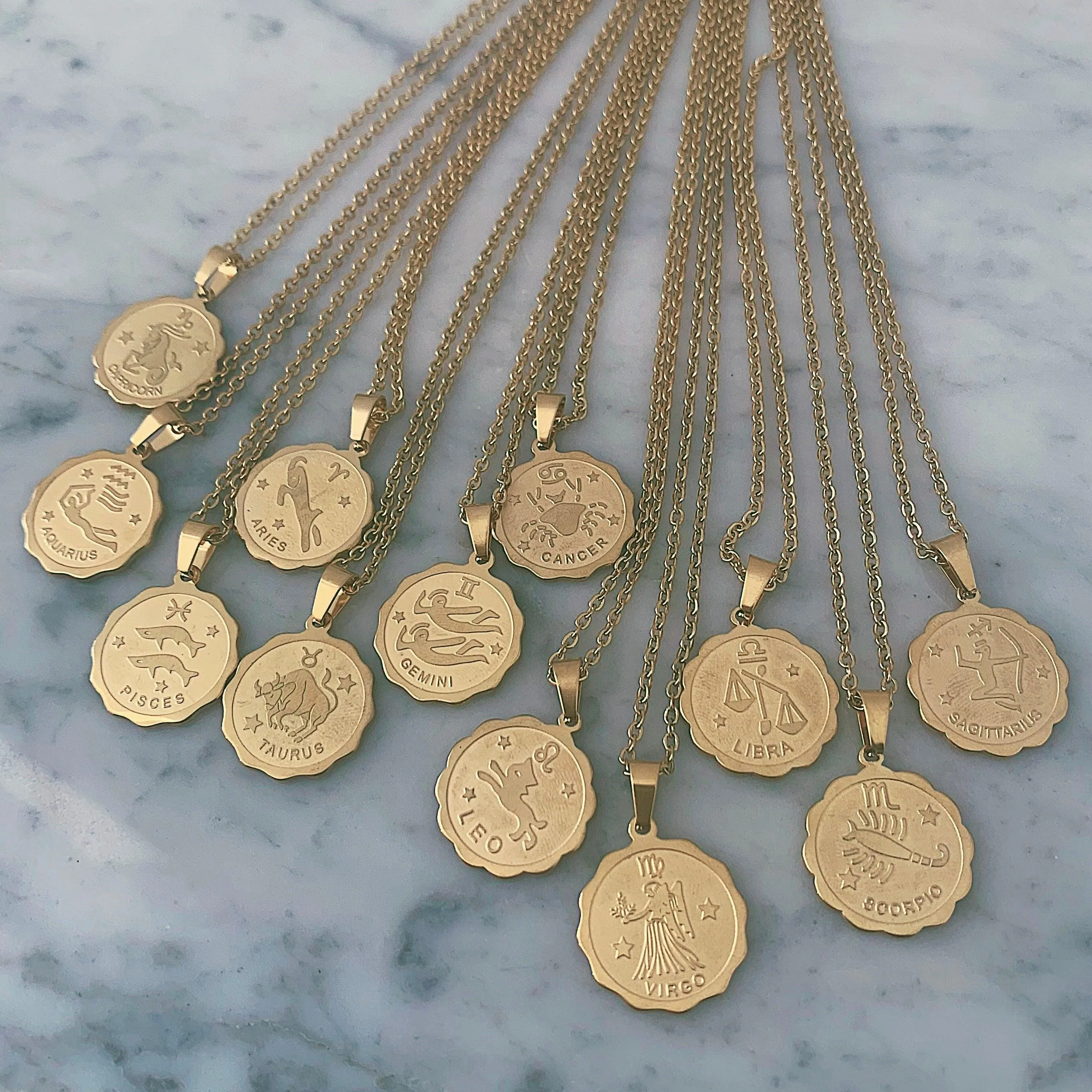 Fleur Zodiac Necklace