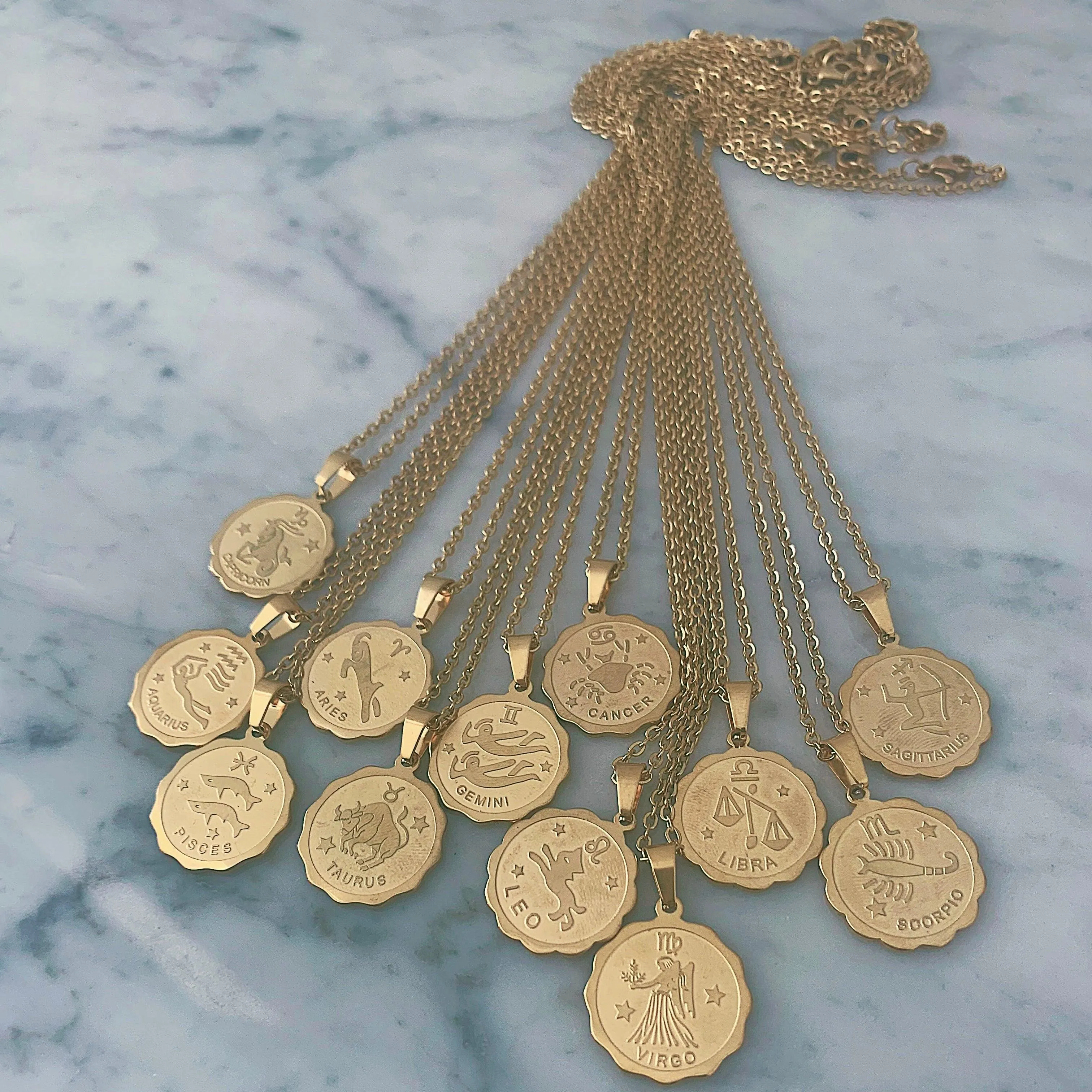 Fleur Zodiac Necklace