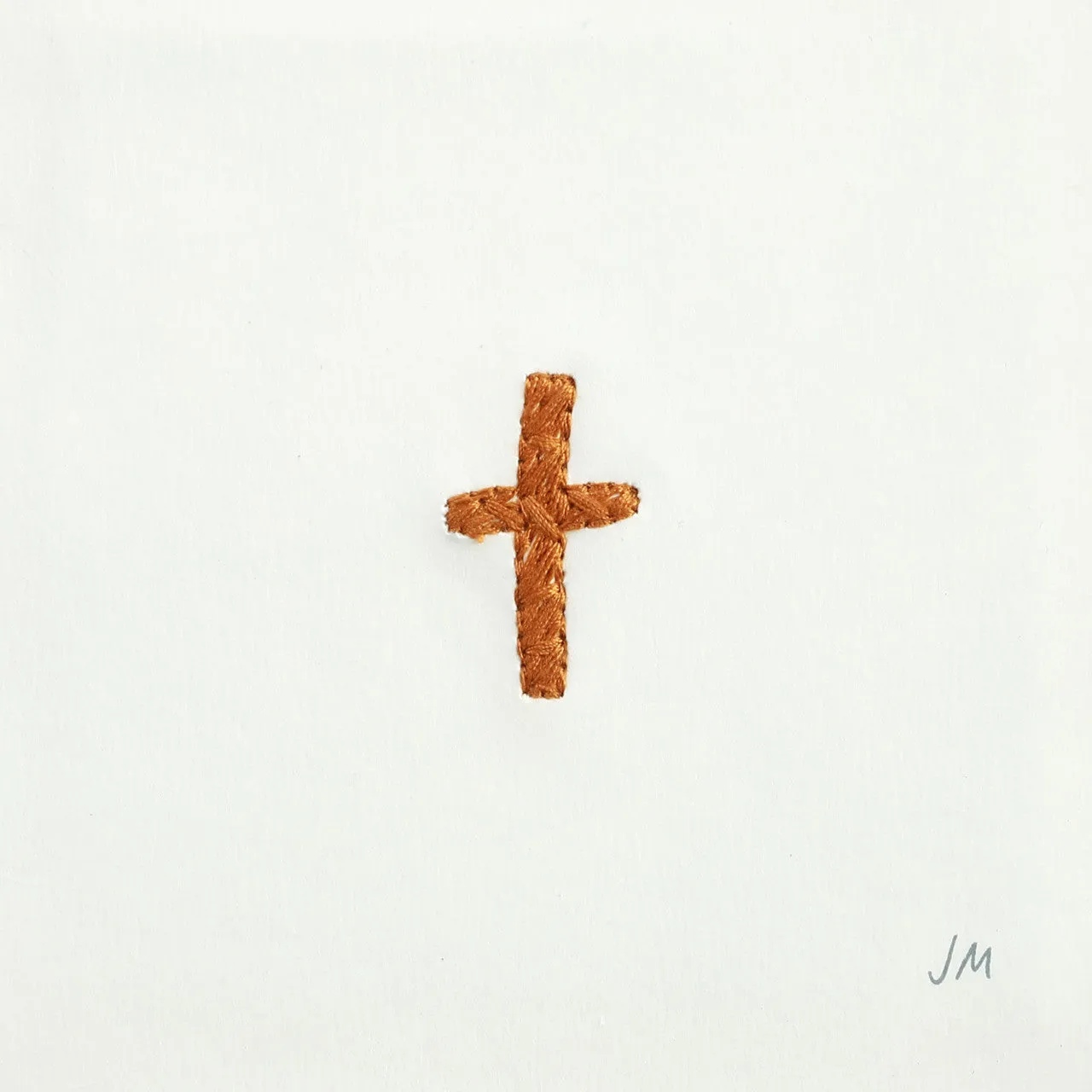 Framed Stitched Cross Art