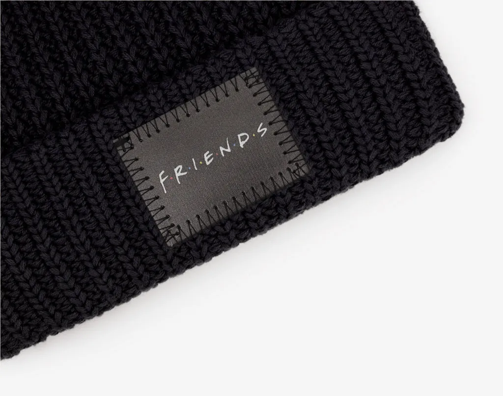 Friends Black Pom Beanie