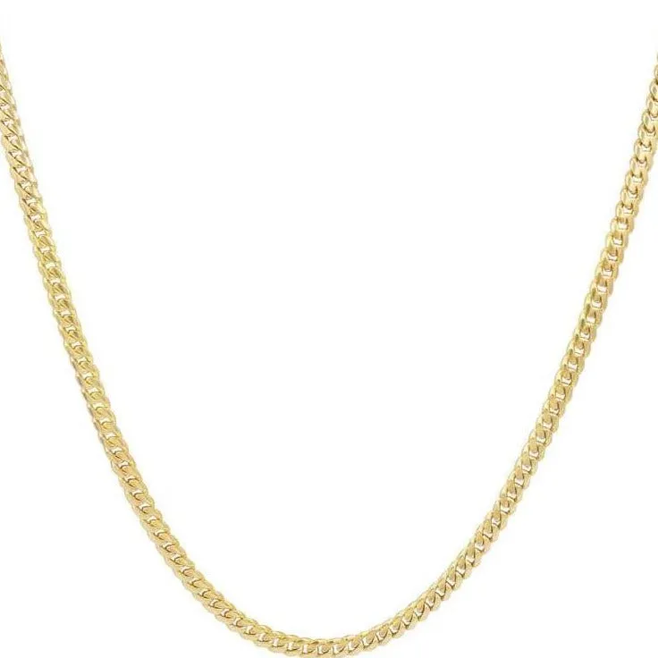 Jaime 4mm Cuban Link Chain Necklace