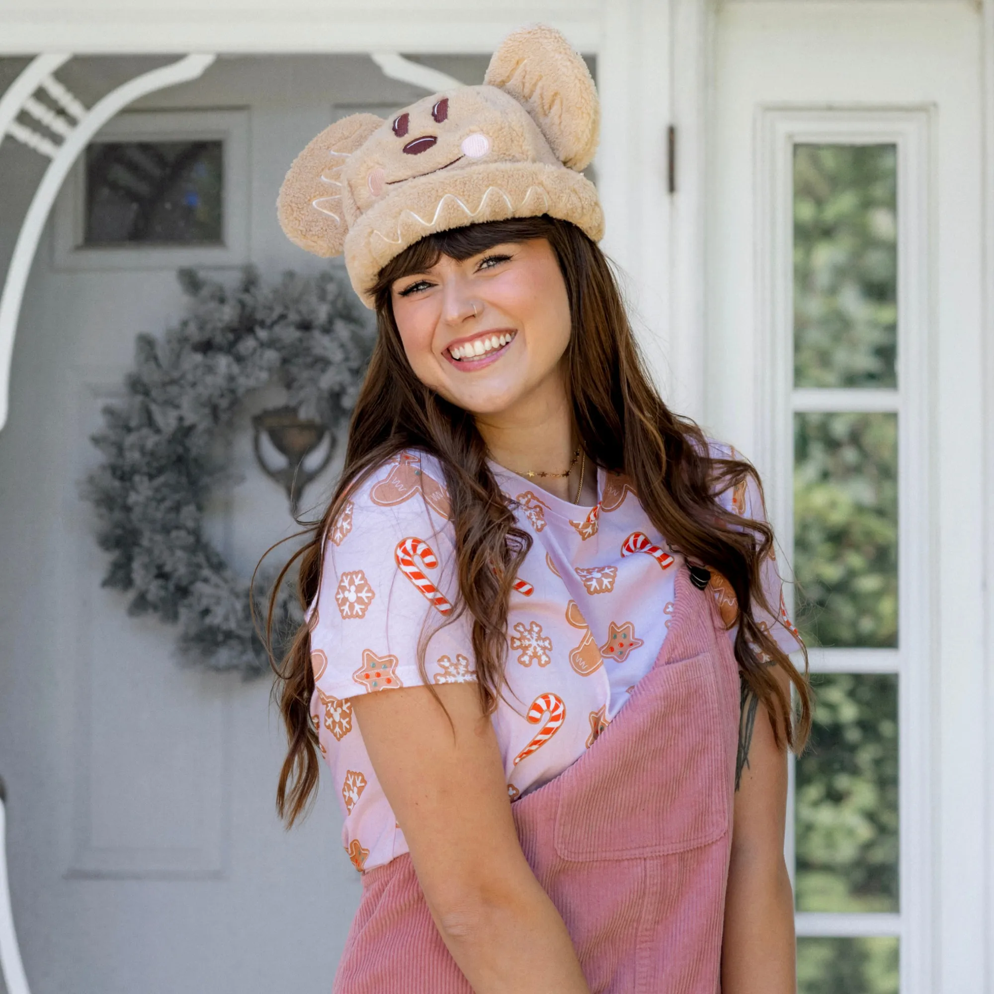 Mickey Gingerbread Sherpa Beanie