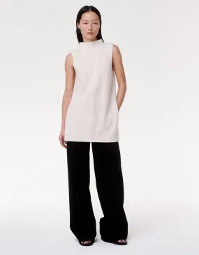 Mock Neck Sleeveless Sweater