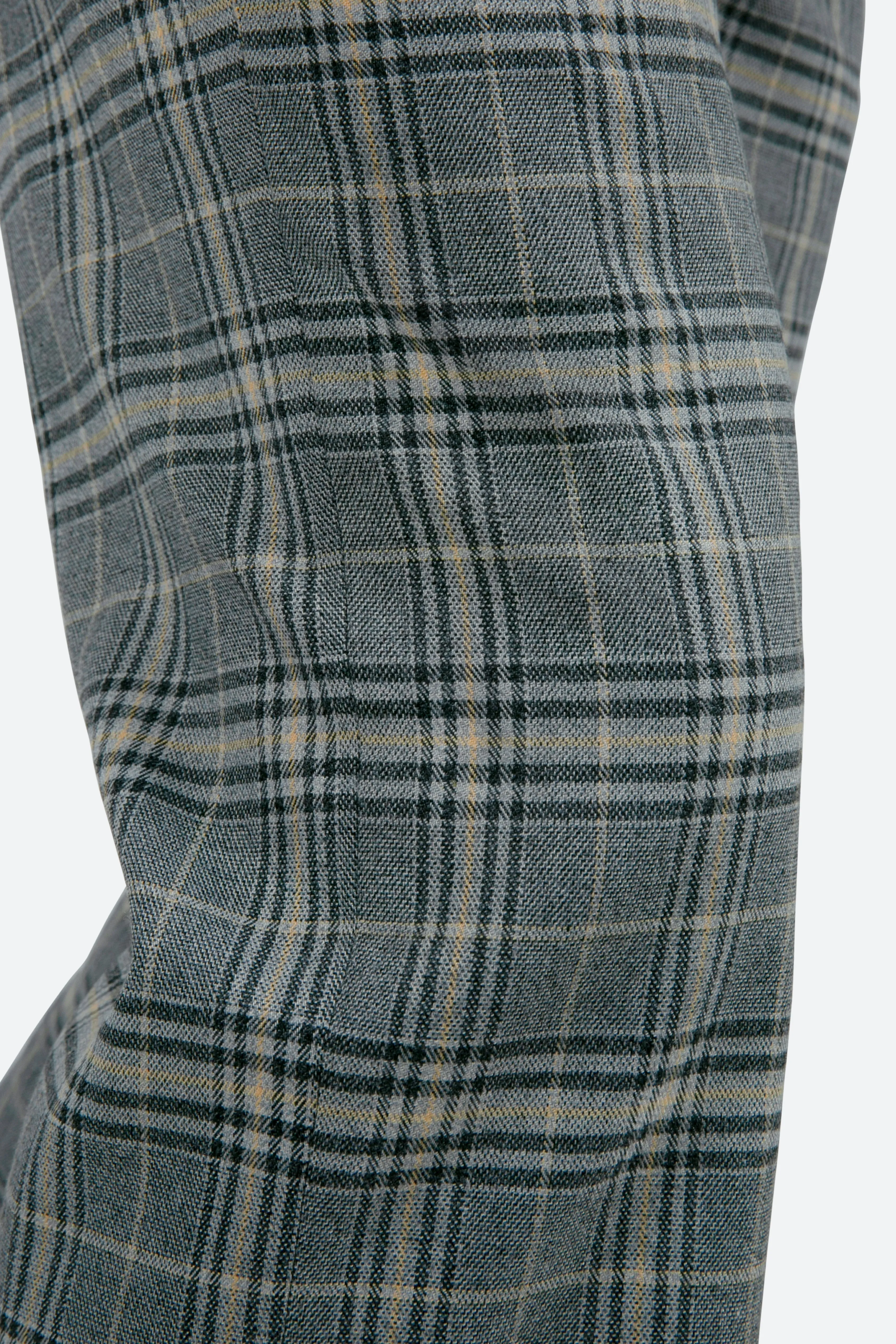 Plaid Baggy Trouser - Grey