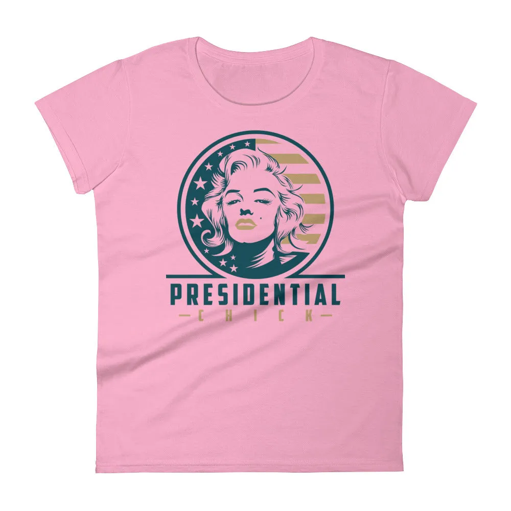 Presidential Chick Gold Women's Short Sleeve T-Shirt