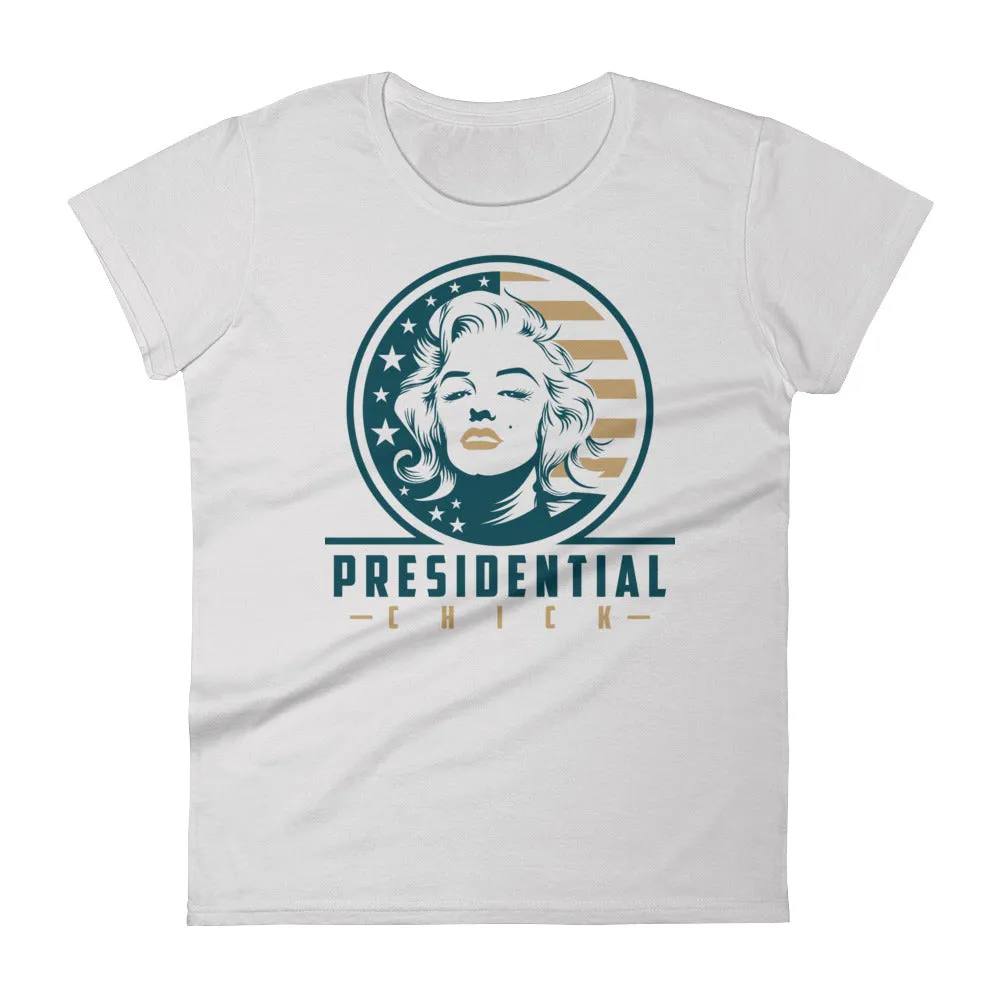Presidential Chick Gold Women's Short Sleeve T-Shirt