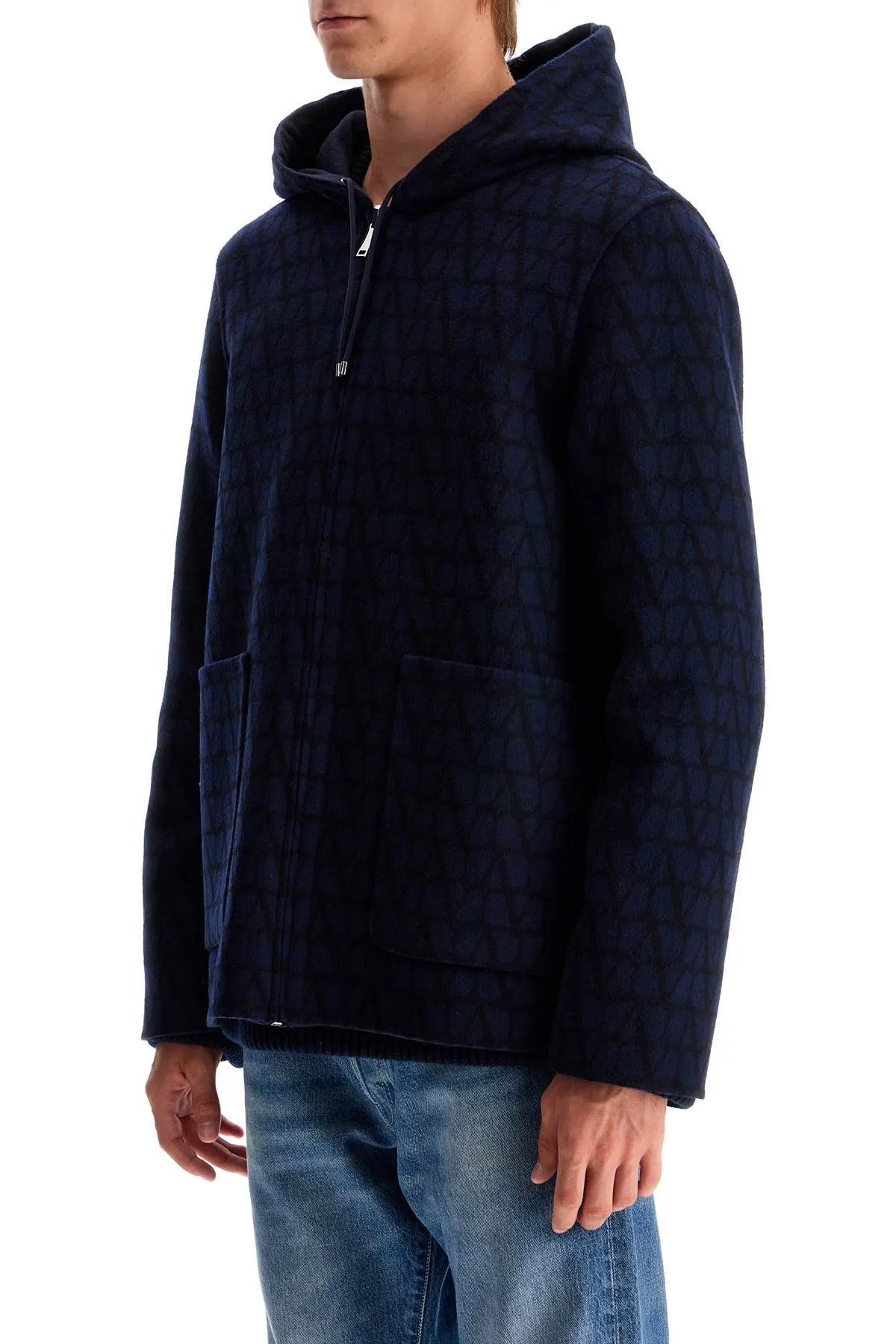 REVERSIBLE WOOL CABAN COAT