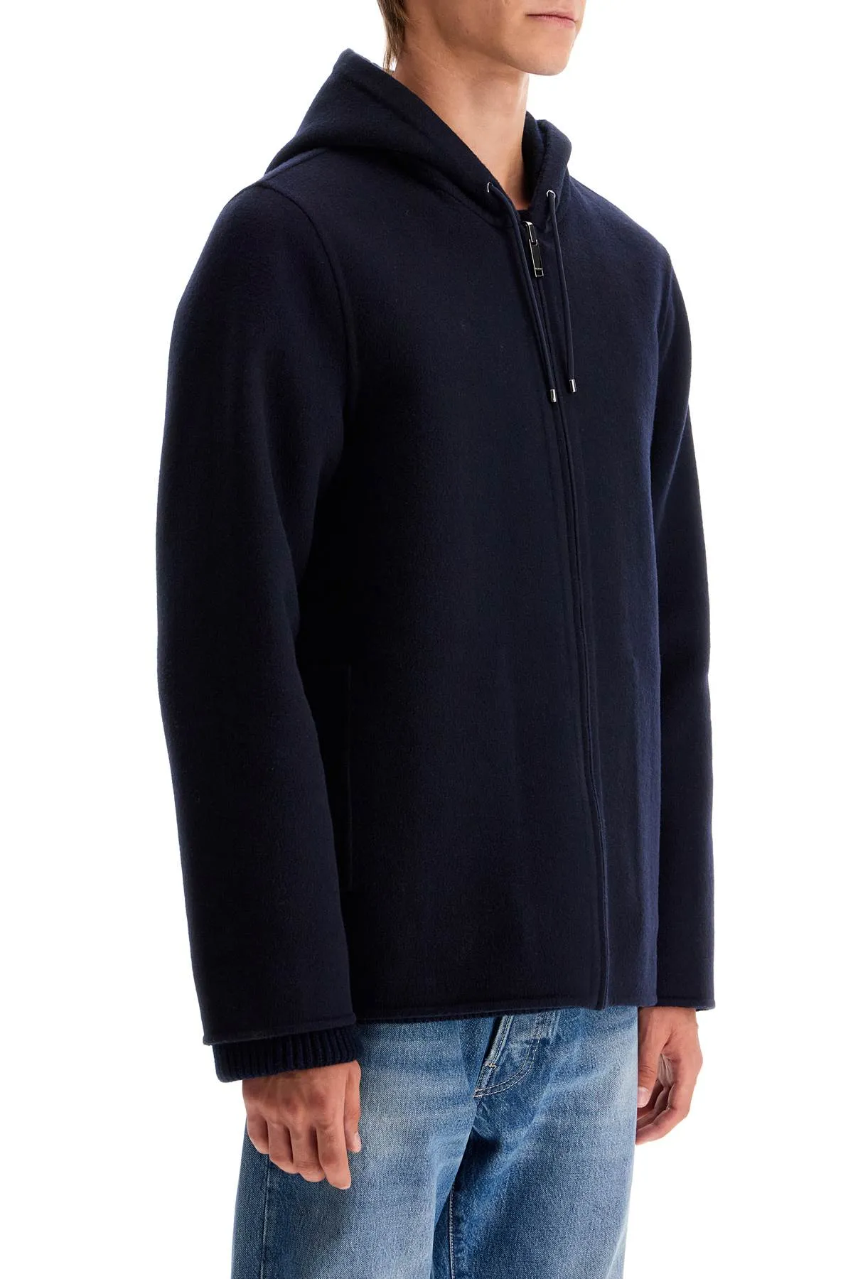 REVERSIBLE WOOL CABAN COAT
