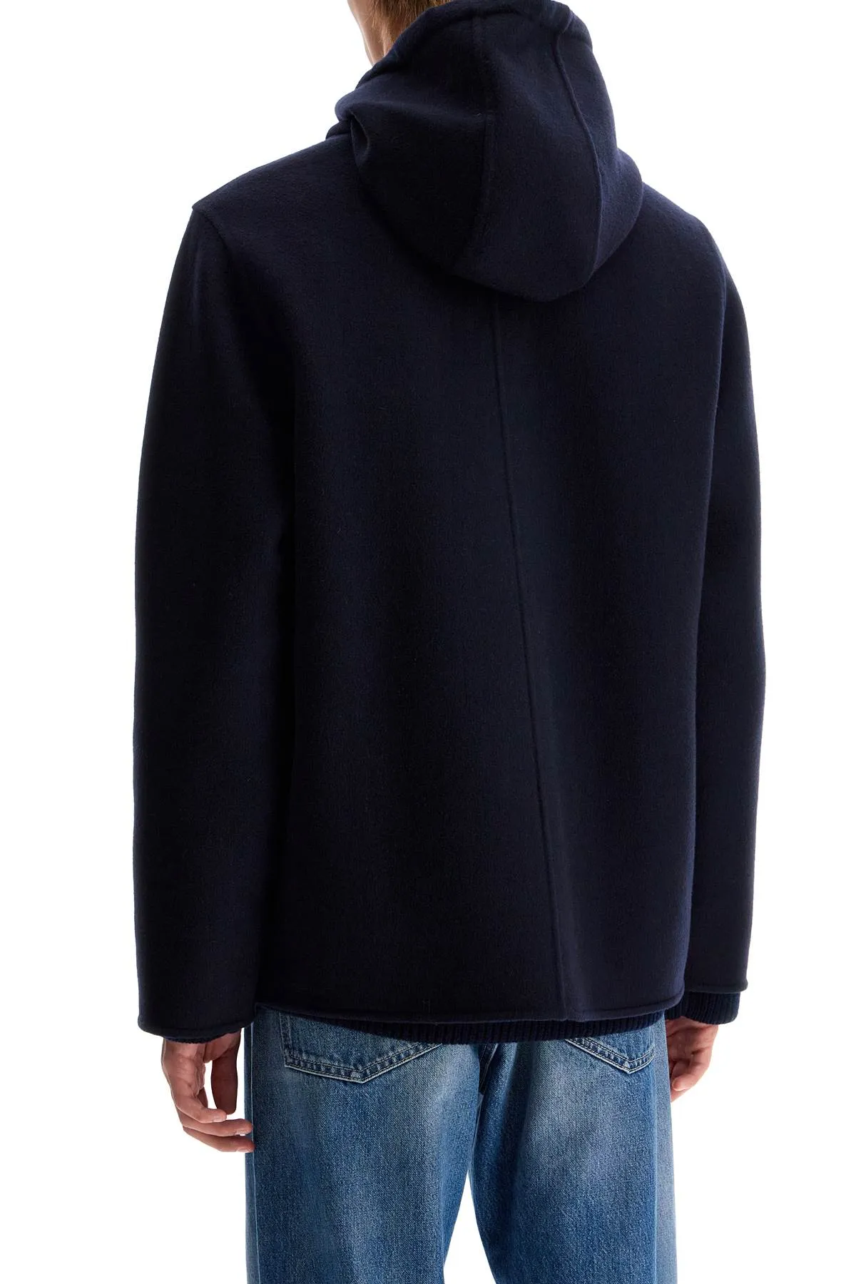 REVERSIBLE WOOL CABAN COAT
