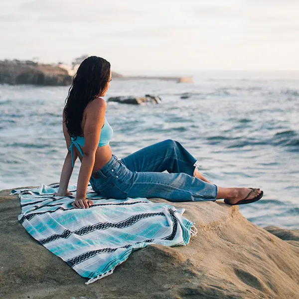Sand Cloud Mint Baja Towel