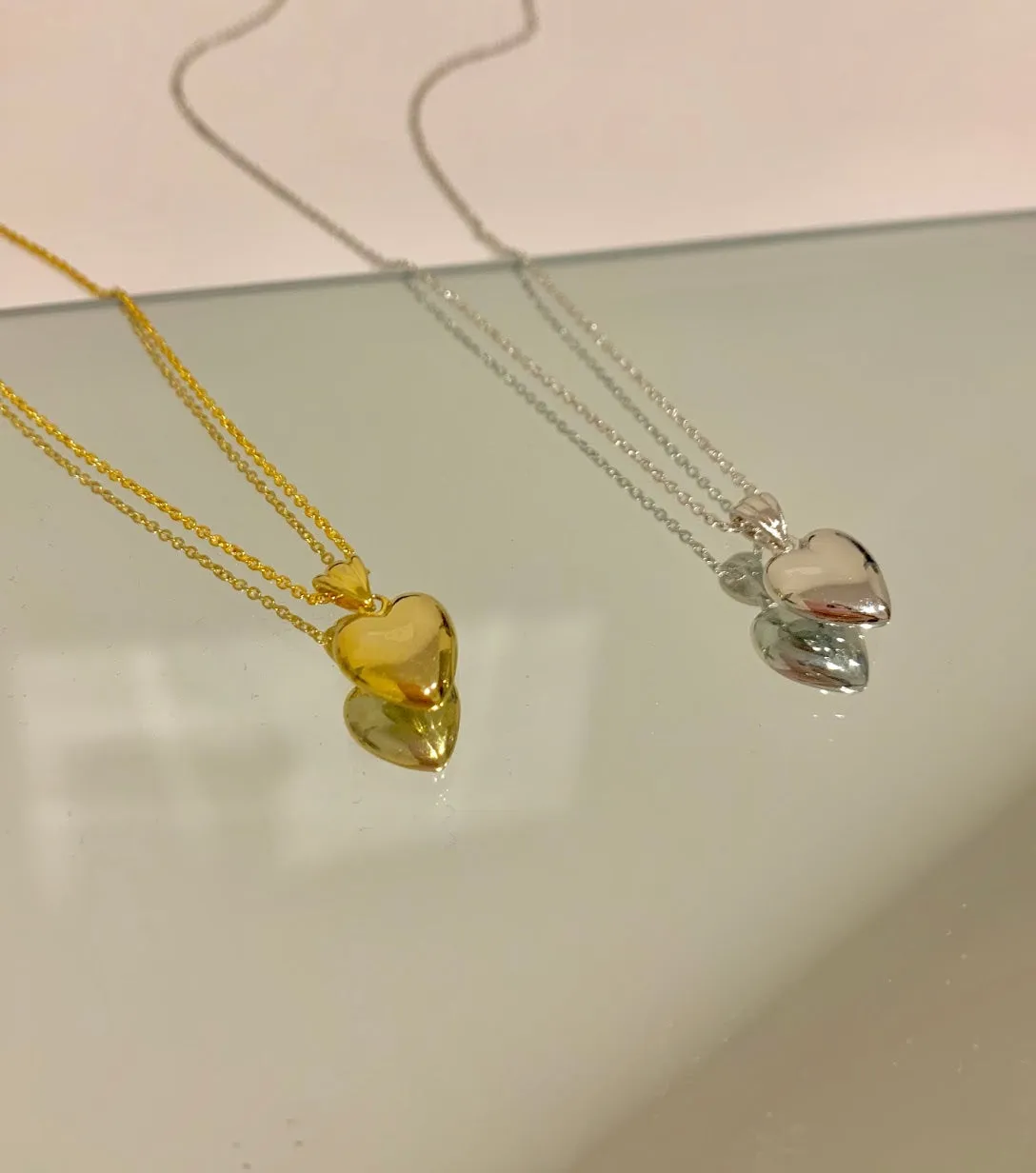 Stole My Heart Necklace - Gold