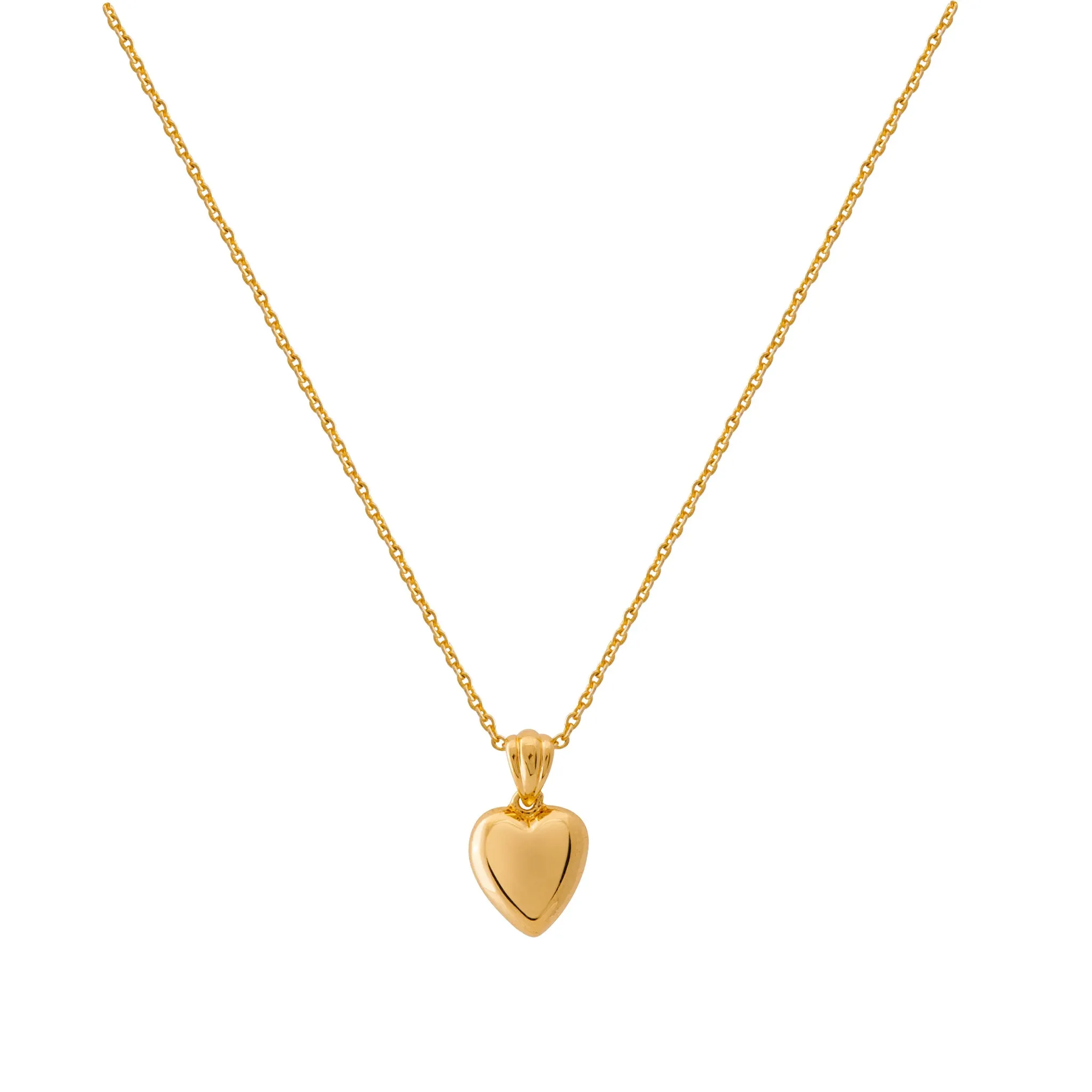 Stole My Heart Necklace - Gold