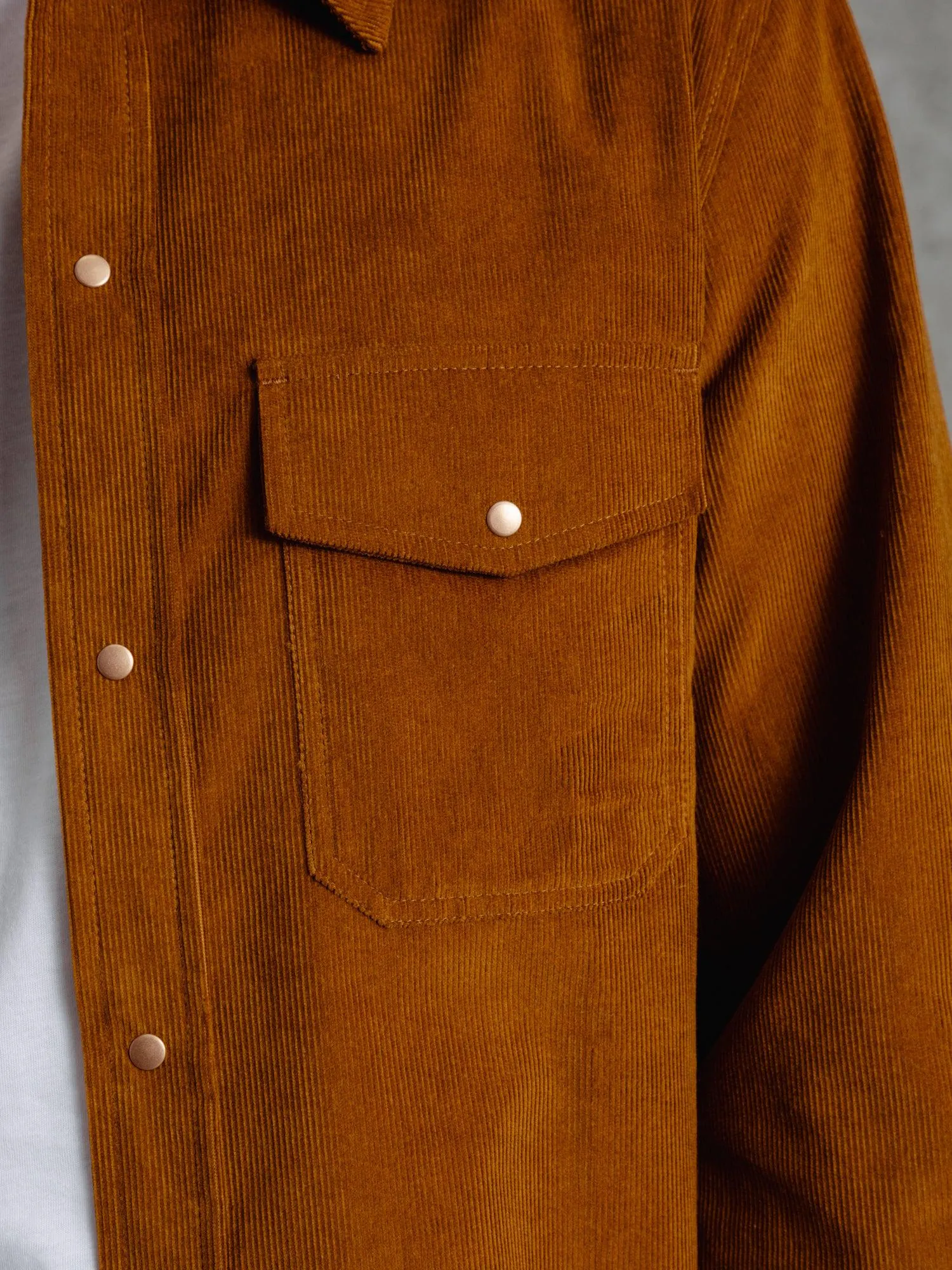 The Cord Saint Studded Shirt - Vicuna
