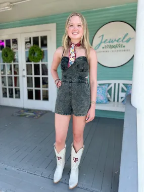 The Maud Denim Romper