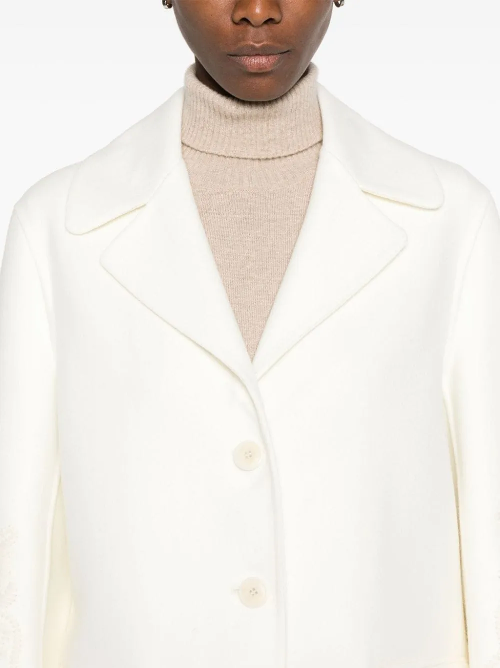 WOOL SINGLE-BREASTED COAT